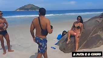 Nudism Beach Gets Wild With Too Much Sex In Photo Shoot With Two Black People