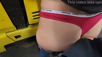 College Student Spanked And Fucked On Forklift At Work With Creampie