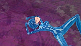 迷人的3d动画游戏,特色是一个有粘液的女人